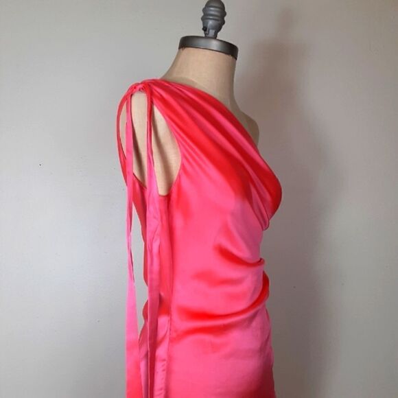 Amanda Uprichard Maryclare Dress in Fluro Pink size Small - Picture 11 of 16